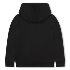 BOSS KIDS Black Hooded Sweatshirt