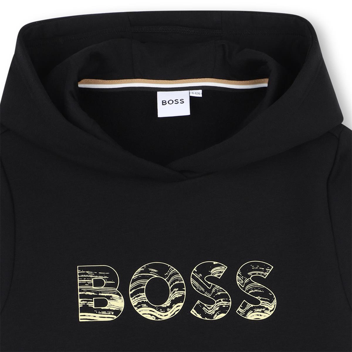BOSS KIDS Hooded Sweatshirt Black