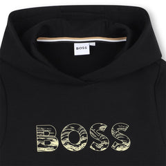 BOSS KIDS Hooded Sweatshirt Black