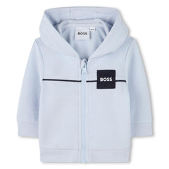 BOSS Baby Boys Blue Cardigan Trousers T-Shirt Set
