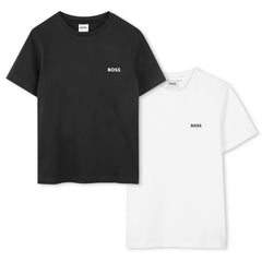 BOSS KIDS Set of 2 T-Shirts Black White