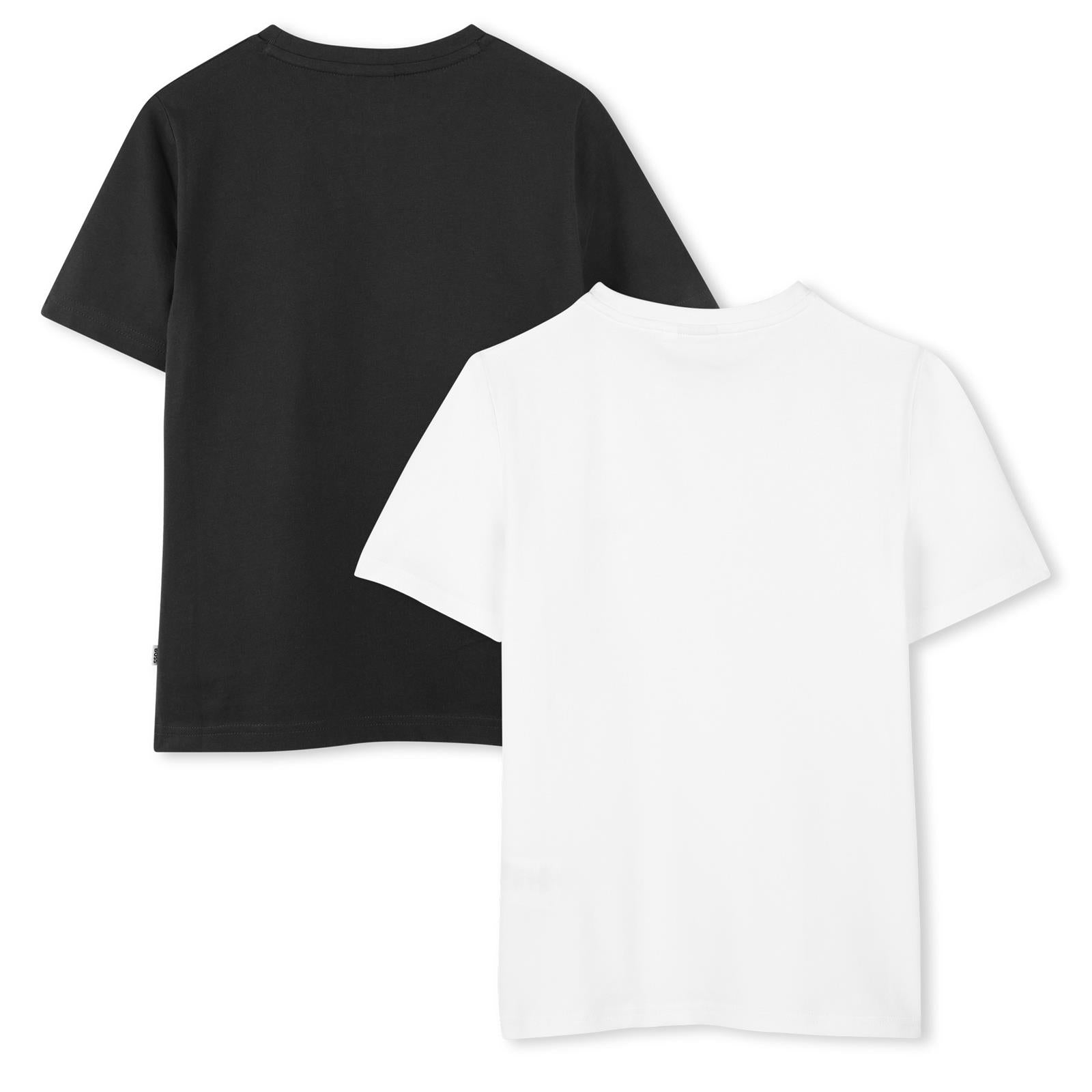 BOSS KIDS Set of 2 T-Shirts Black White