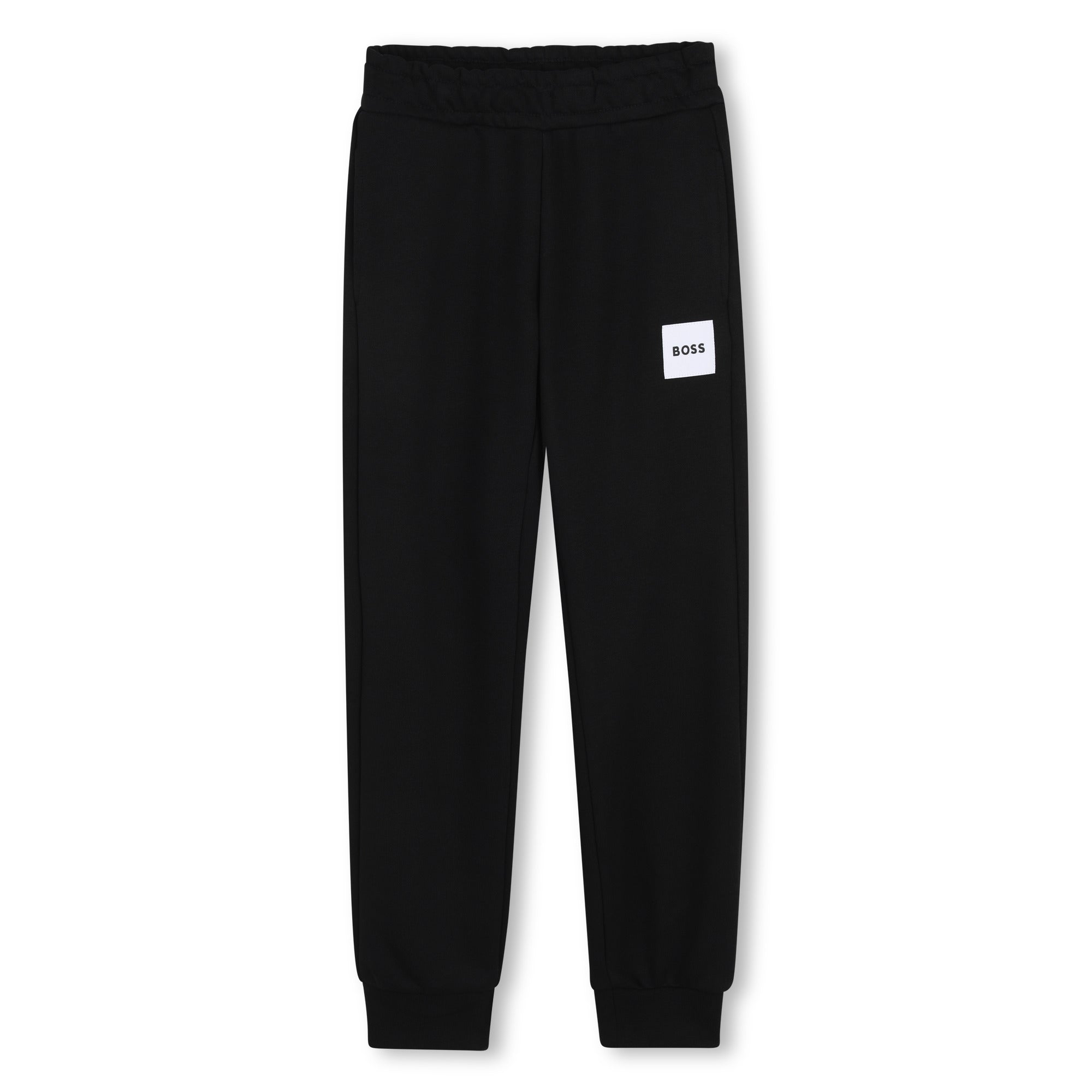 BOSS KIDS Jogging pants. Elastic waistband. BOSS woven label. Black