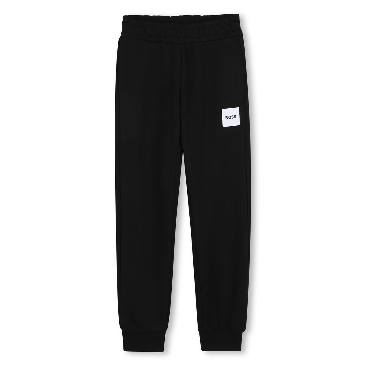 BOSS KIDS Jogging pants. Elastic waistband. BOSS woven label. Black