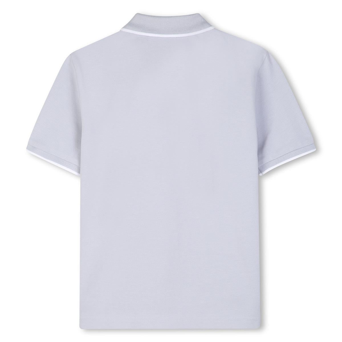 BOSS KIDS Short Sleeve Polo Shirt Pale Blue