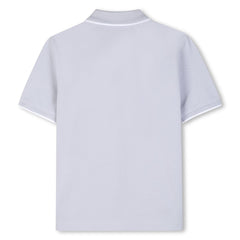 BOSS KIDS Short Sleeve Polo Shirt Pale Blue