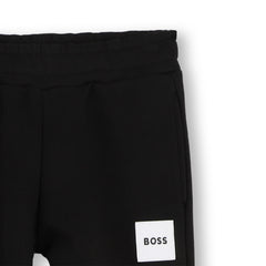 BOSS KIDS Hooded Cardigan with Jogging Bottoms Black