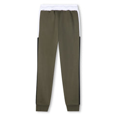 BOSS KIDS Hooded Cardigan with Jogging Bottoms Olive