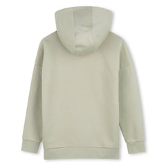 Hooded sweatshirt in fleece, cotton, polyester. Large BOSS logo centered on chest. Front pocket. LOOSE FIT. Elm