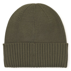 BOSS Kids Knit beanie with branded badge.