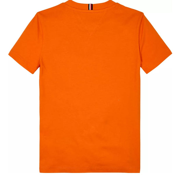 TH LOGO Puff Print T-Shirt Orange