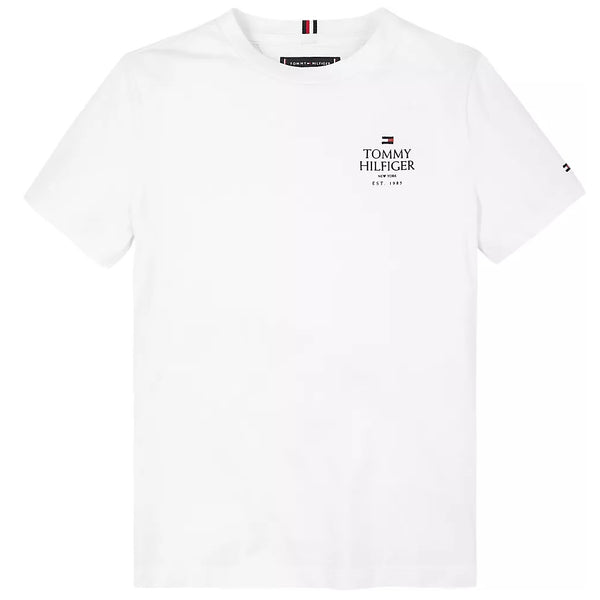 TOMMY HILFIGER Puff print t-shirt, regular fit. White