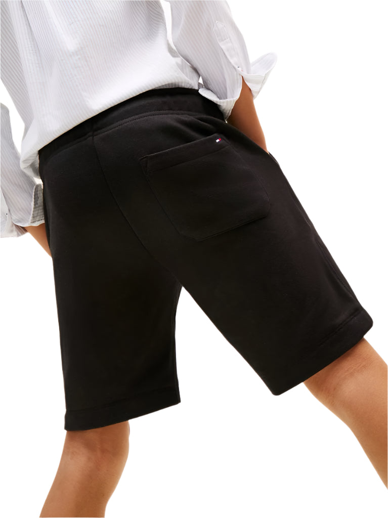 TOMMY HILFIGER Logo Graphic Sweatshorts Black