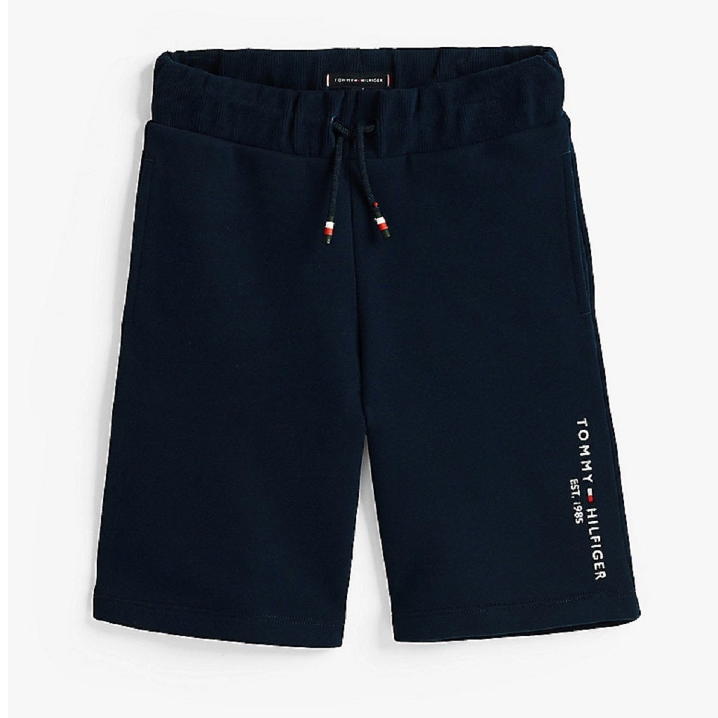 Tommy Hilfiger Sweatshorts with logo on side of leg Navy