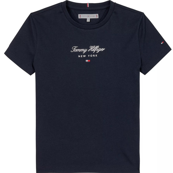 TOMMY HILFIGER NYC foil t-shirt. Desert Sky