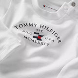 TH Baby Essential Tee LS White