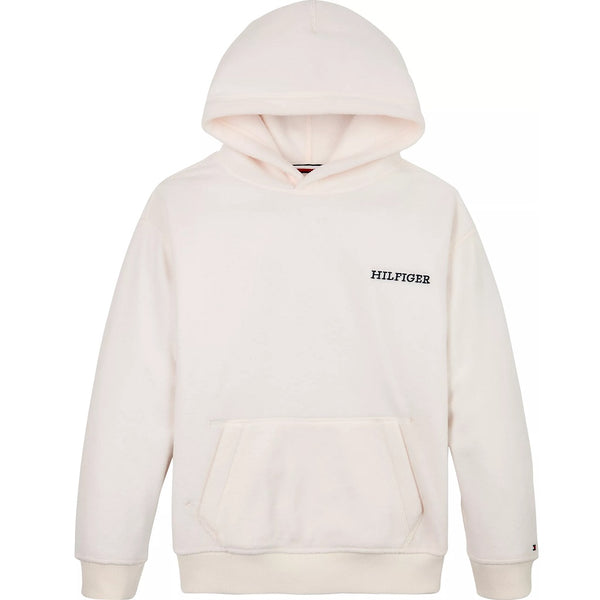 TOMMY HILFIGER Polar Fleece Hoodie Ancient White