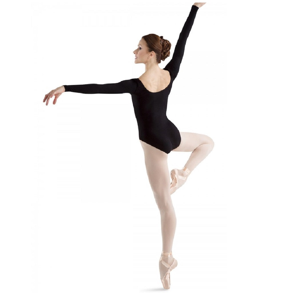 BLOCH Ladies Premer Long Sleeved Leotard Black