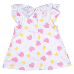 Little A Joanie Heart Print Dress