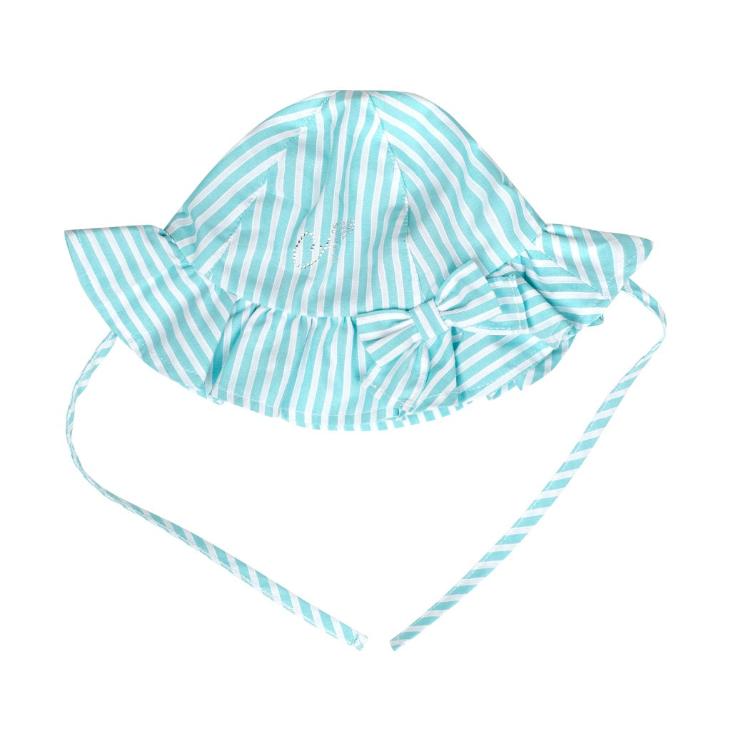 Little A Kandy Stripe Seersucker Sunhat