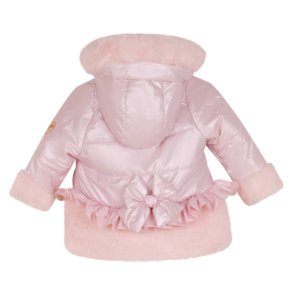 Honey Faux Fur Padded Jacket Pink