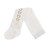 Gladys Diamante Bear Tights White