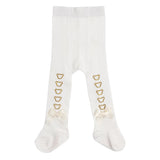 Gladys Diamante Bear Tights White