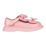 Little A Beau Double Bow Shoe Pink