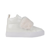 Furever Faux Fur Strap High Top Snow White