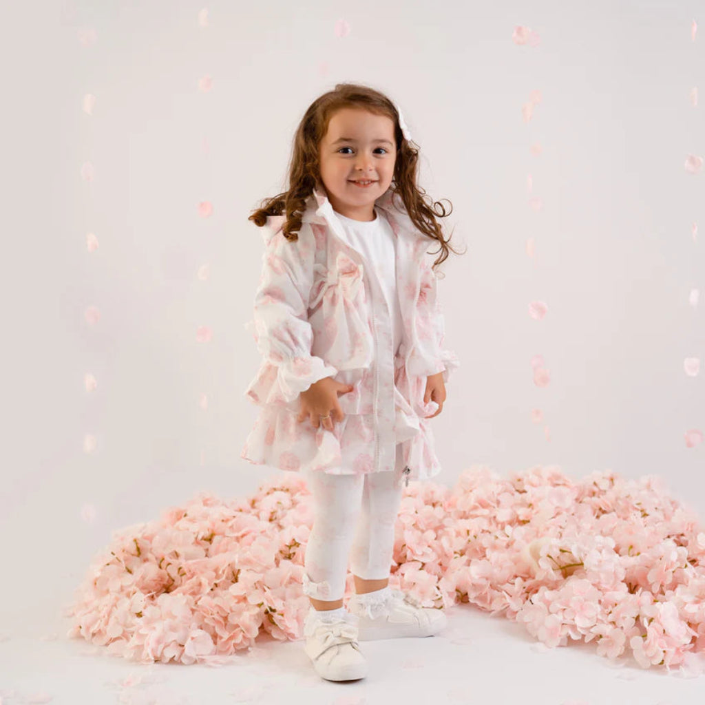 Little A ABBIE Hooded Jacket with Bows 