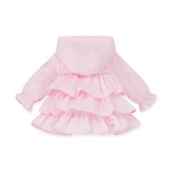 Little A ABBIE Hooded Jacket with Bows Pink