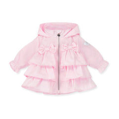 Little A ABBIE Hooded Jacket with Bows Pink