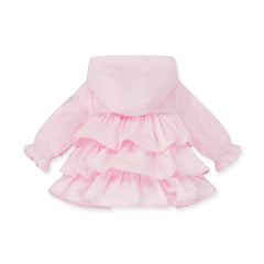 LITTLE A ABBIE Hooded Jacket with Bows Pink