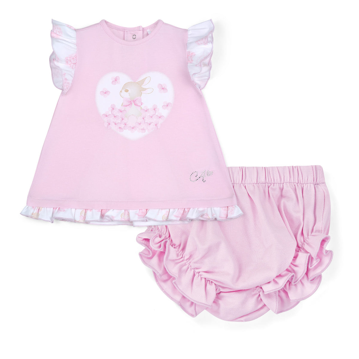 Little A AMY Bunny Jersey Dress Pink