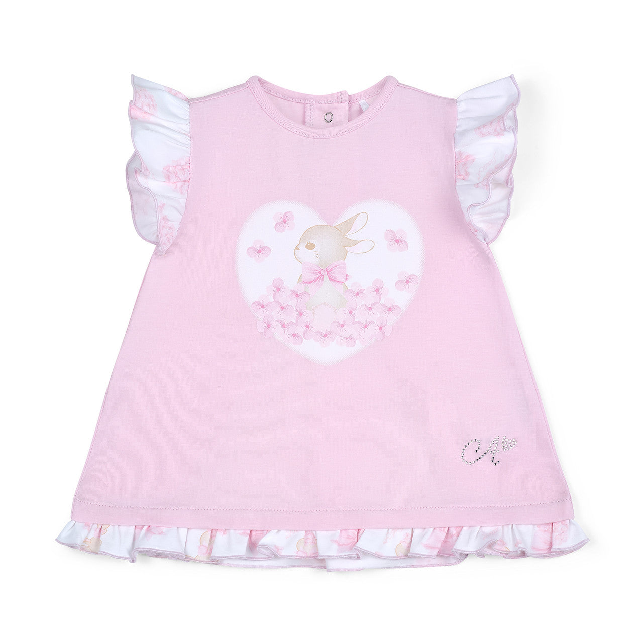 Little A AMY Bunny Jersey Dress Pink