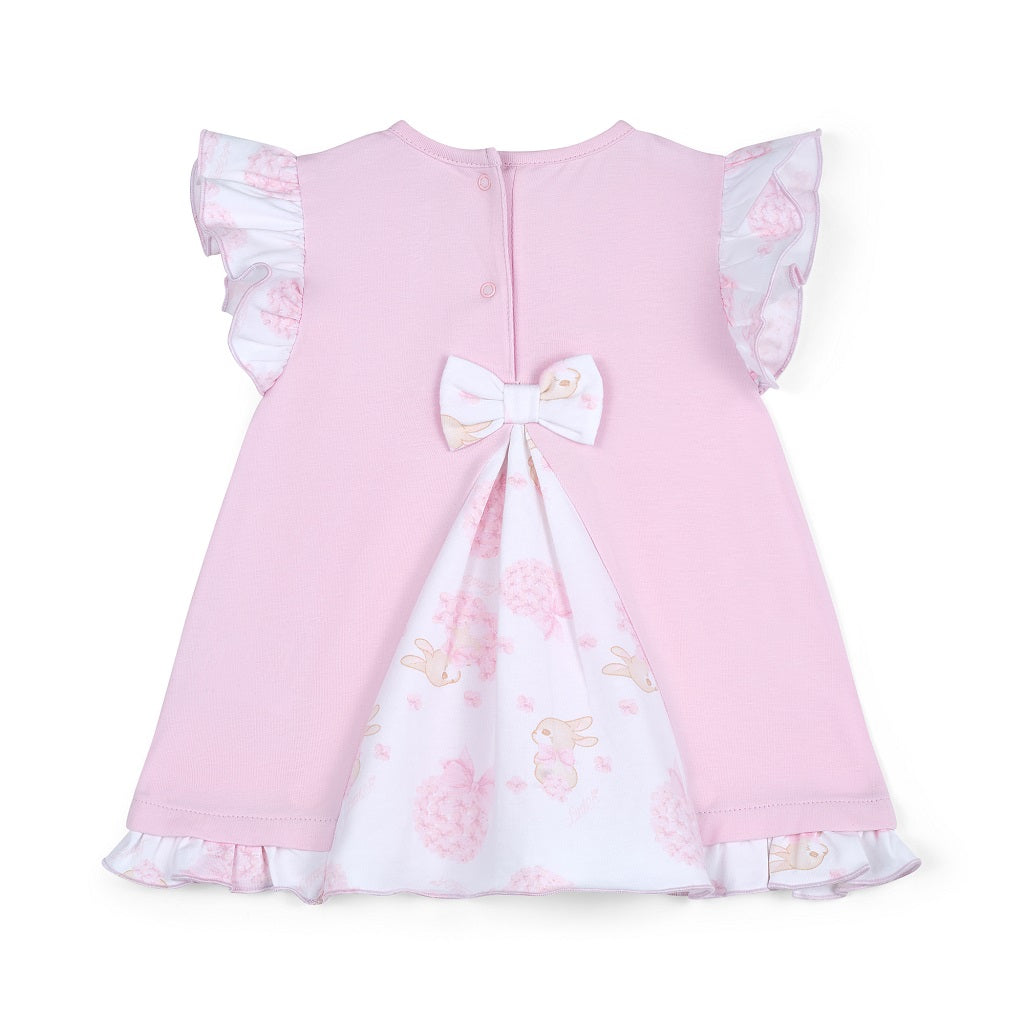 LITTLE A AMY Bunny Jersey Dress Pink