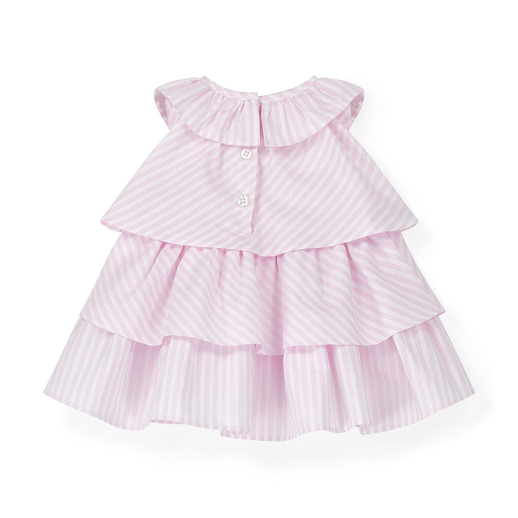 LITTLE A Aria Seersucker Dress Pink