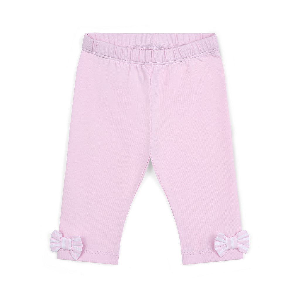 LITTLE A Amber Pink Bow Legging Set