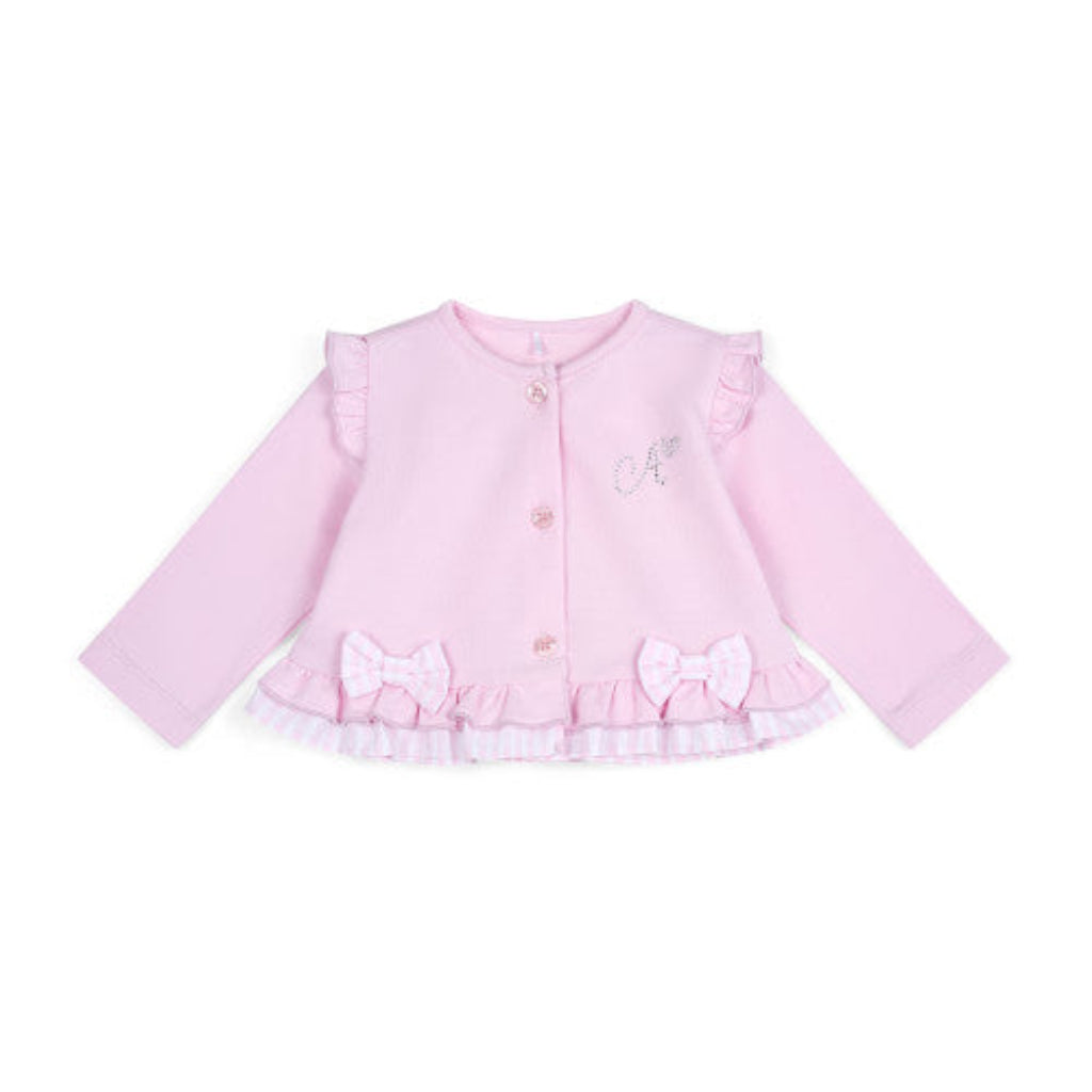 Little A Ashleigh Cardi with Bows Pink