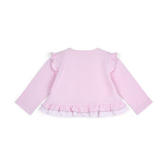 LITTLE A Ashleigh Cardi with Bows Pink