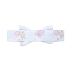 LITTLE A Ava Bunny Print Bow Headband