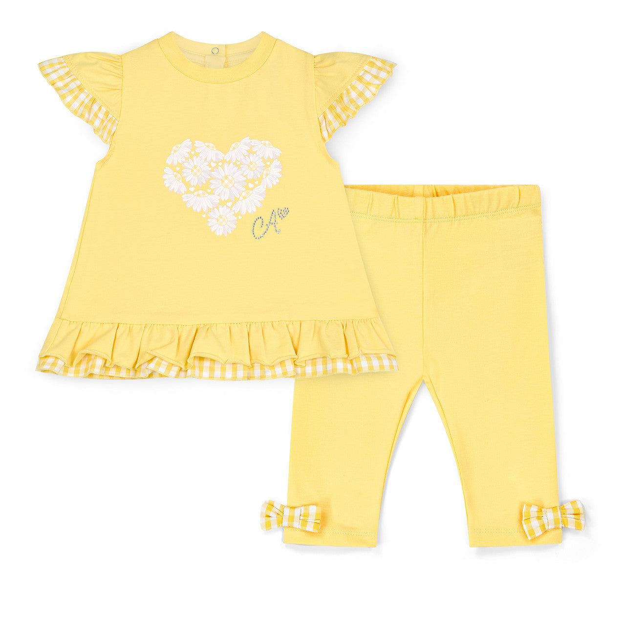 Little A Jersey Frill Daisy Legging Set