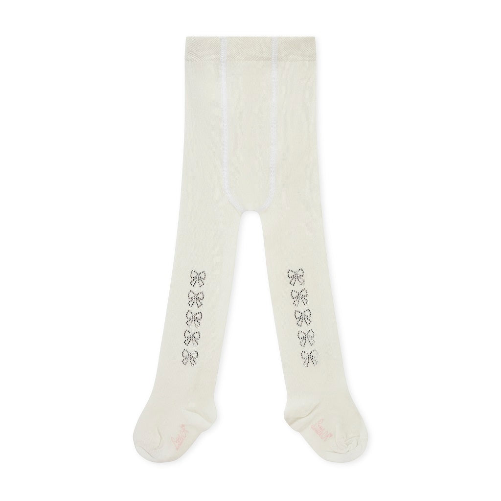 LITTLE A Kerry Bow Diamante Tights