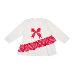 LITTLE A KIARA Bow Check Legging Set