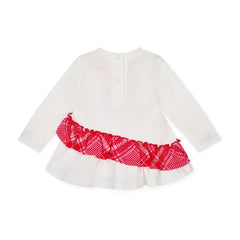 LITTLE A KIARA Bow Check Legging Set