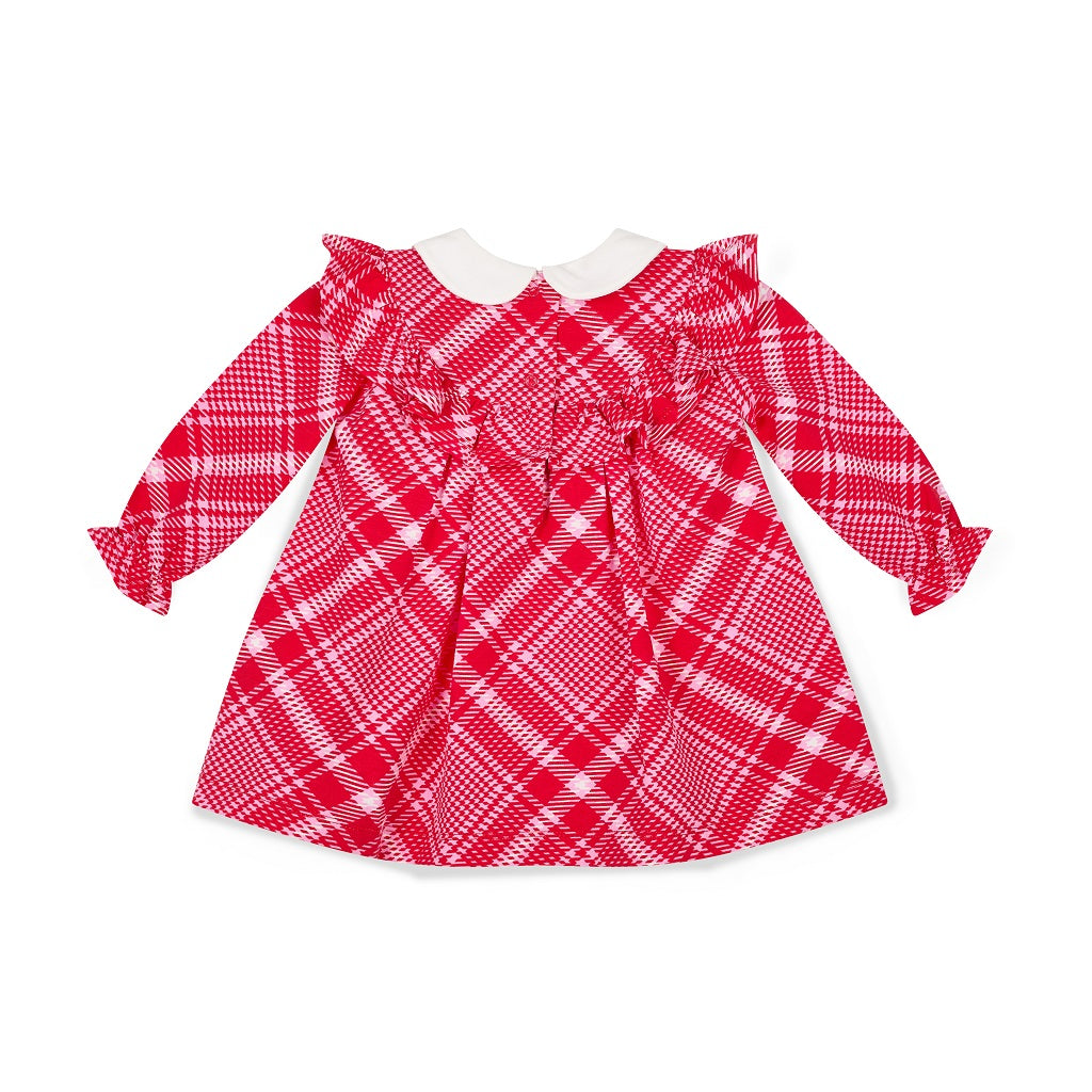 LITTLE A KYLIE Check Dress with Peter Pan Collar