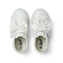 Little A Bowie Bow Trainer White