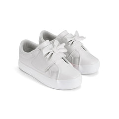 Little A Bowie Bow Trainer White