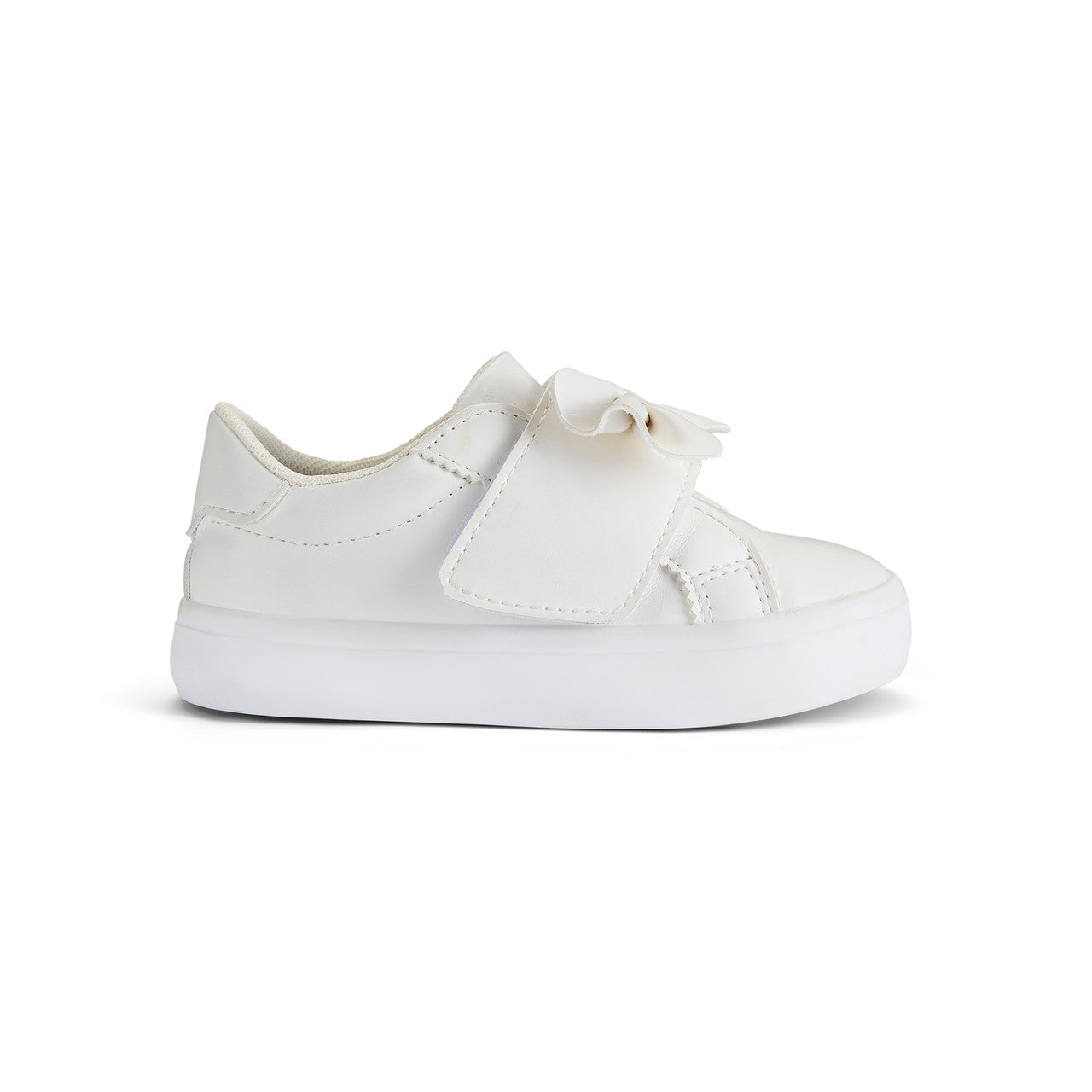 Little A Bowie Bow Trainer White