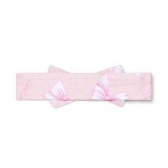 Little A Bow Print Headband